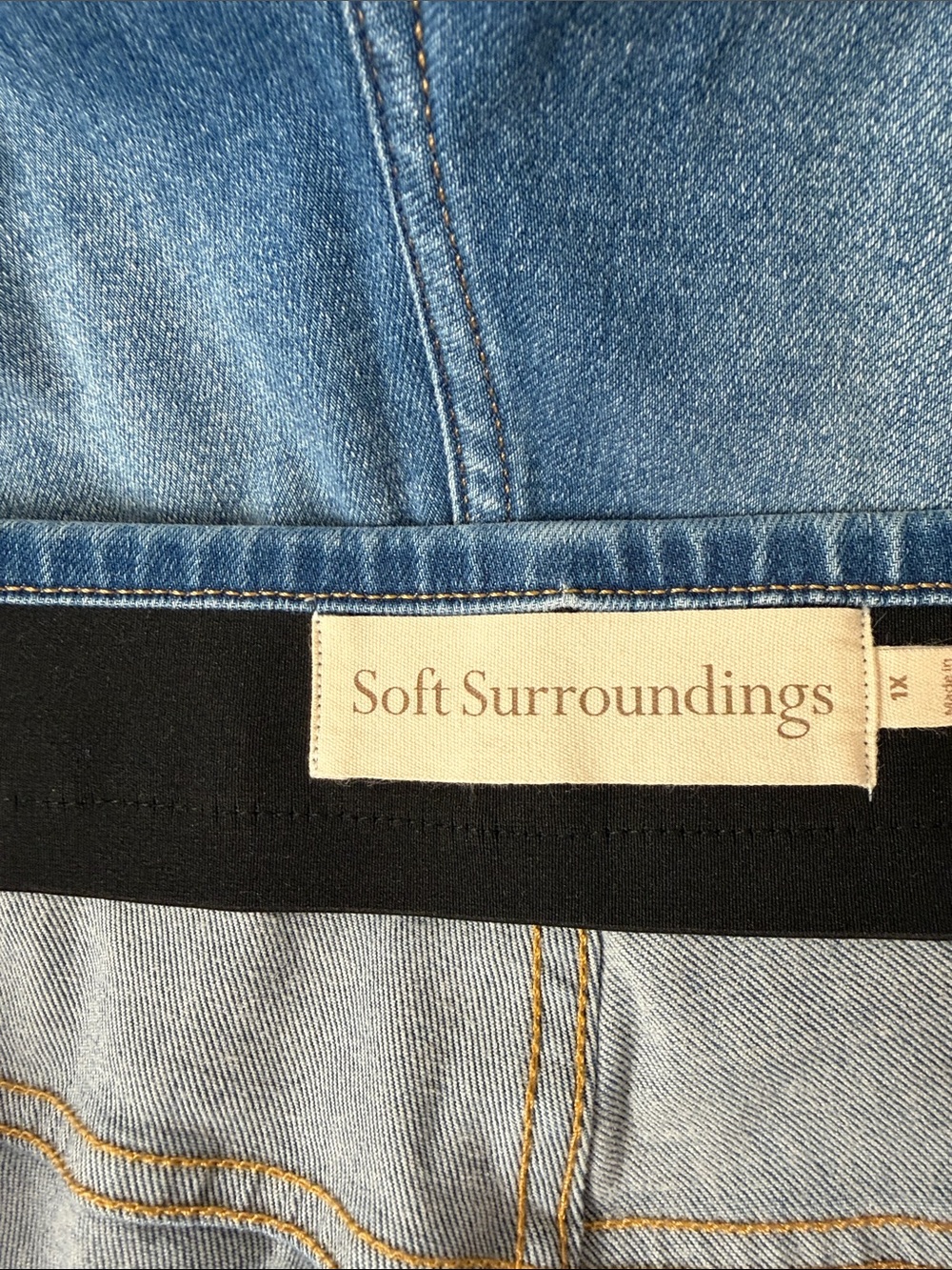 Soft Surroundings Ultimate Denim Pull-On Relaxed Fit Jeans - Picture 2 of 4